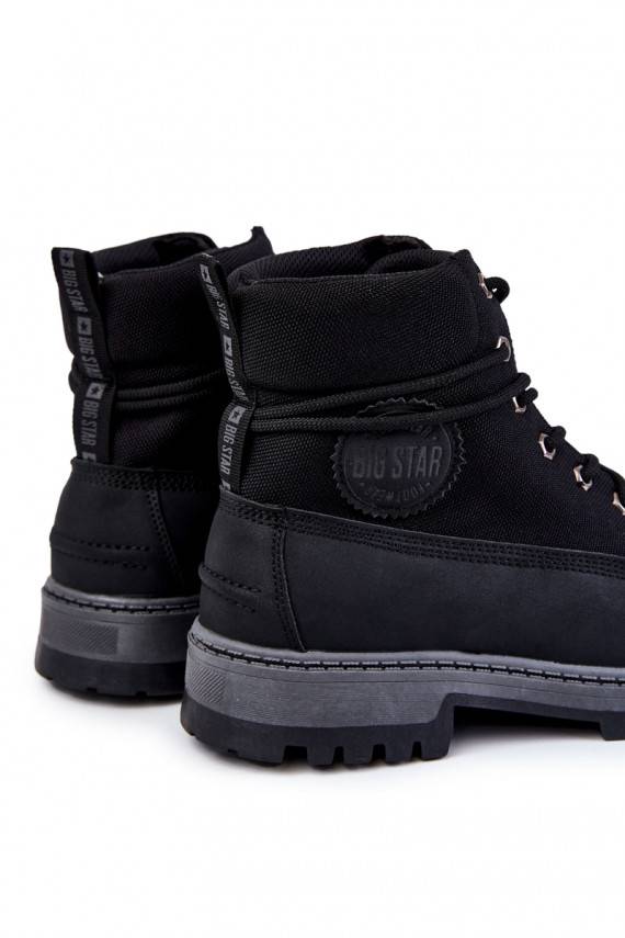 meestele Naiste poolsaapad jalanõud Memory Foam Big Star KK174206 mustad