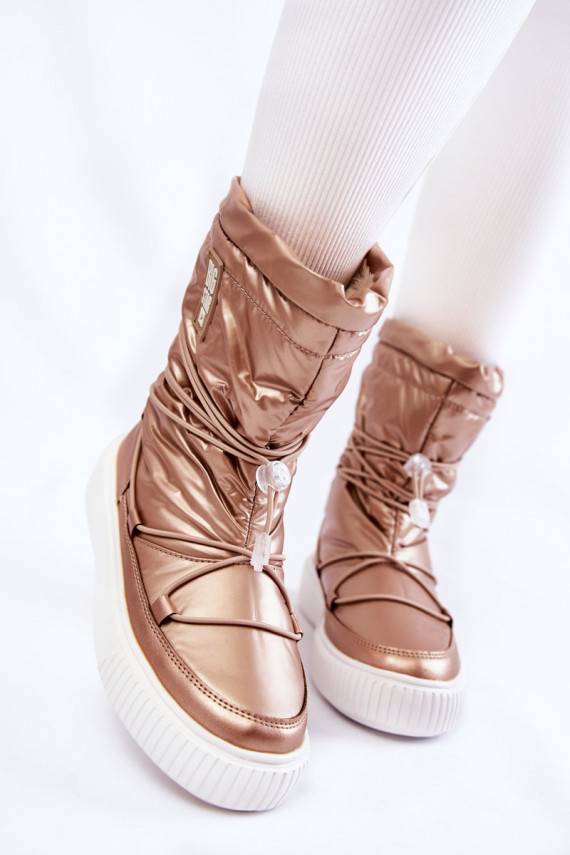   voodriga nööpidega lumesaapad Big Star KK274194 beeži värvi