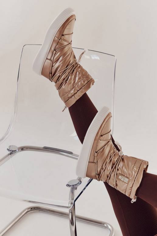   voodriga nööpidega lumesaapad Big Star KK274194 beeži värvi