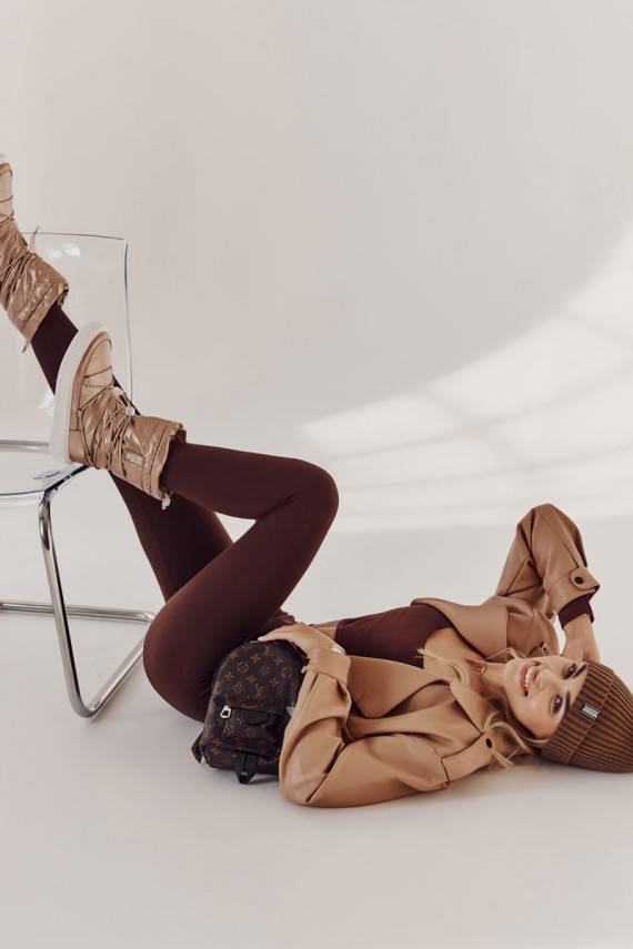   voodriga nööpidega lumesaapad Big Star KK274194 beeži värvi