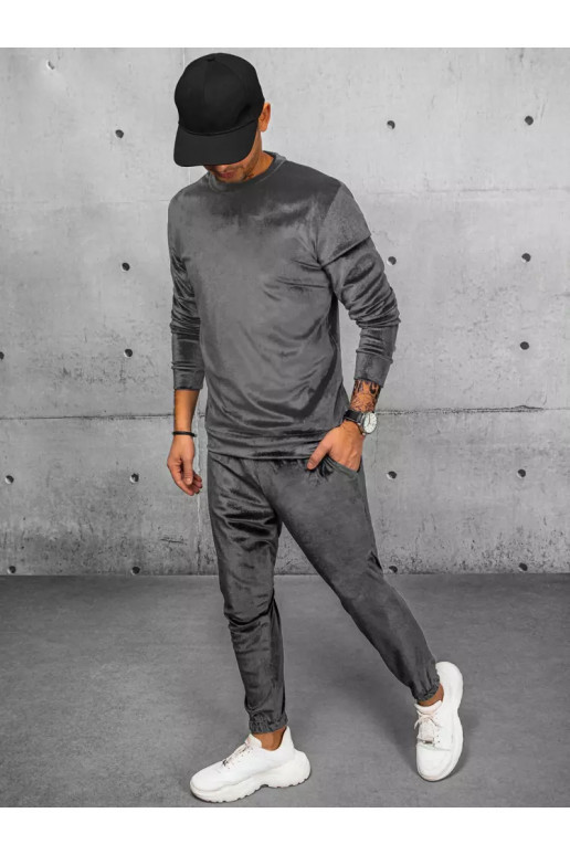 Meeste hall veluurist dressipluus