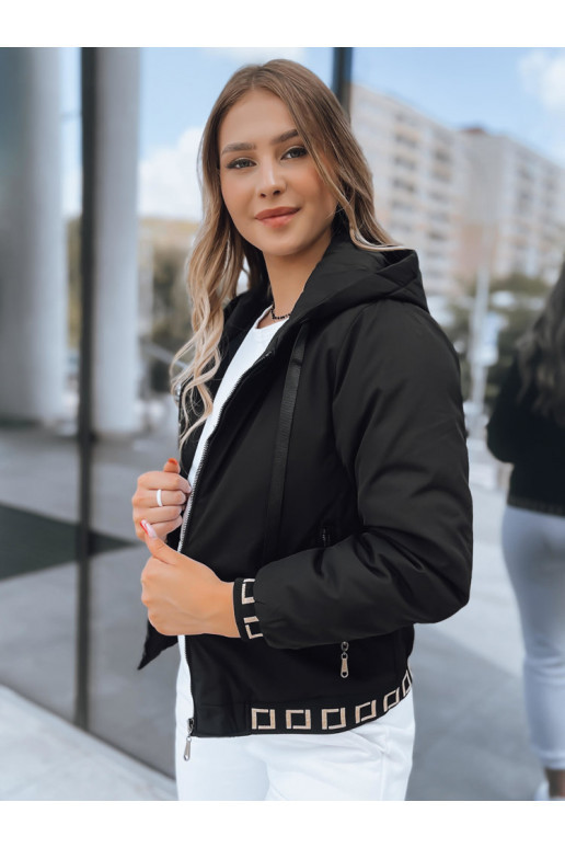 Naiste kapuutsiga bomberjope SELENE must