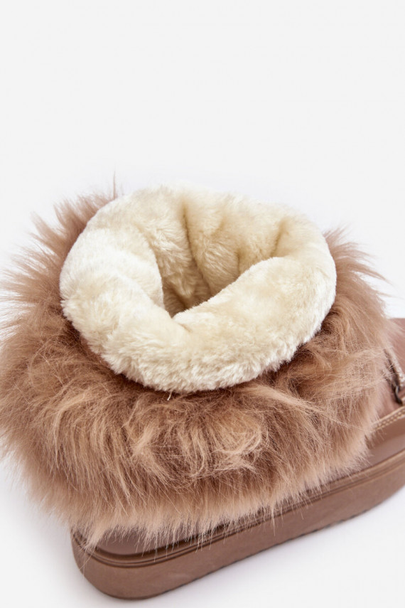   nööpidega lumesaapad nööritavad beeži värvi Santero