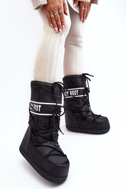    nööpidega lumesaapad mustad Venila