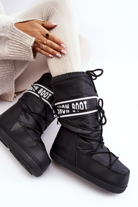    nööpidega lumesaapad mustad Venila