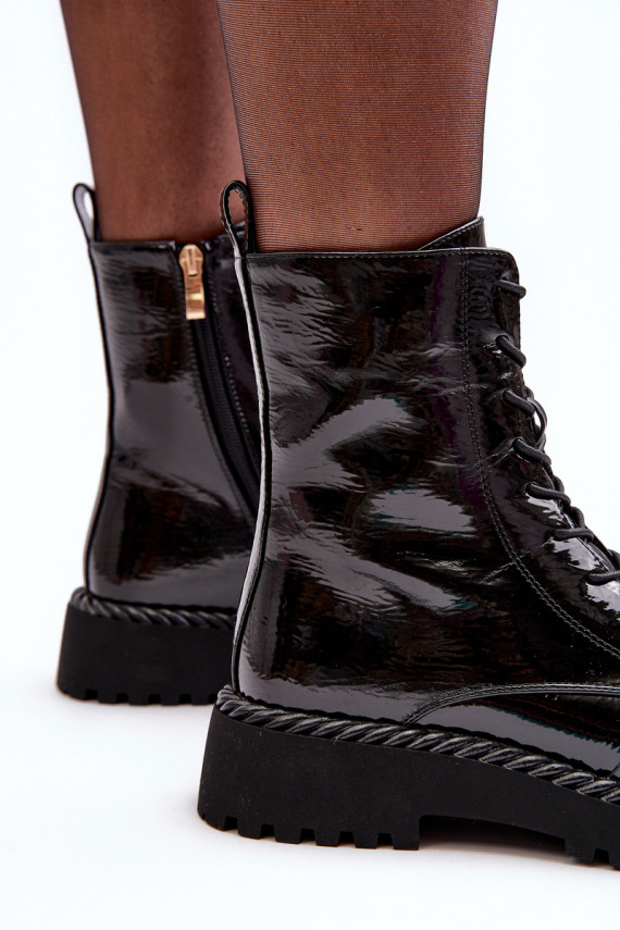   Laque massiivsed saapad kaunistustega mustad S.Barski MR870-67