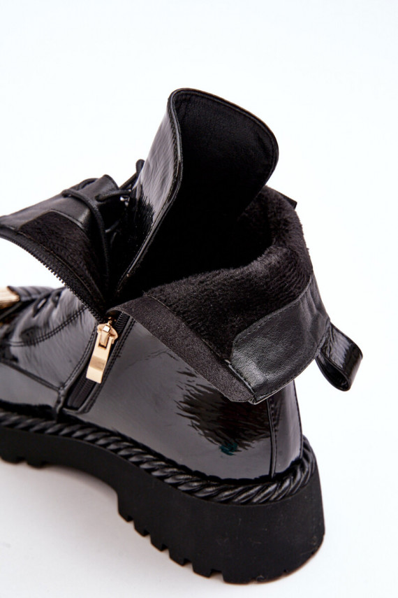   Laque massiivsed saapad kaunistustega mustad S.Barski MR870-67