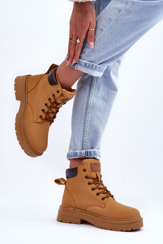   jalanõud Naiste poolsaapad voodriga pruunid värvi Corbin