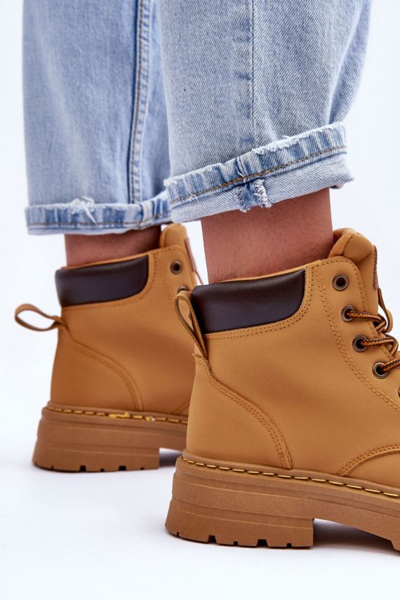   jalanõud Naiste poolsaapad voodriga pruunid värvi Corbin