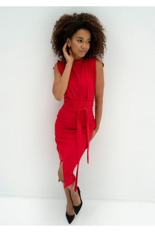 Gemma - punane midi kleit