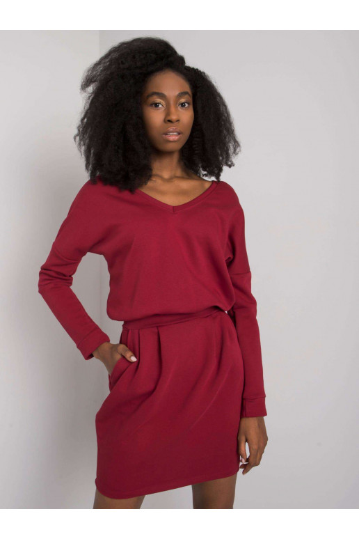 Burgundia kleit Kloe RUE PARIS