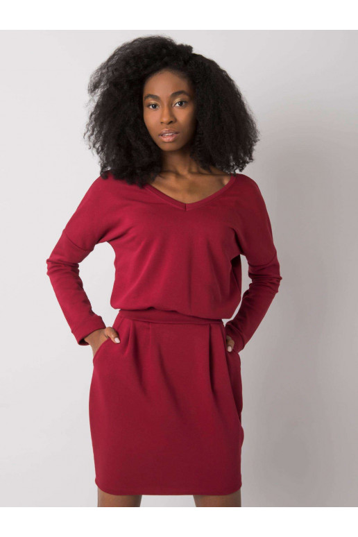 Burgundia kleit Kloe RUE PARIS