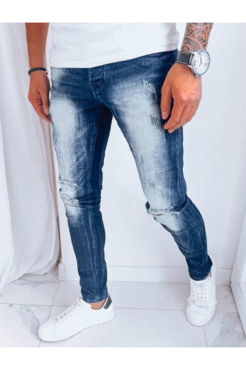 Meeste tumesinised teksapüksid 2