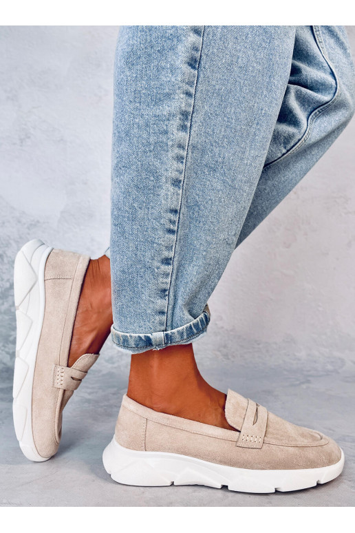 Mokassiinid na j podeszwie HICKS BEIGE Mokassiinid na j podeszwie HICKS BEIGE