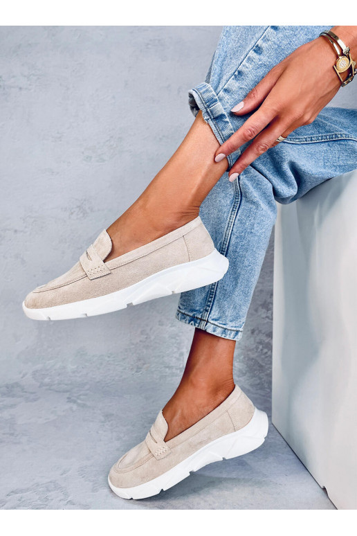 Mokassiinid na j podeszwie HICKS BEIGE Mokassiinid na j podeszwie HICKS BEIGE