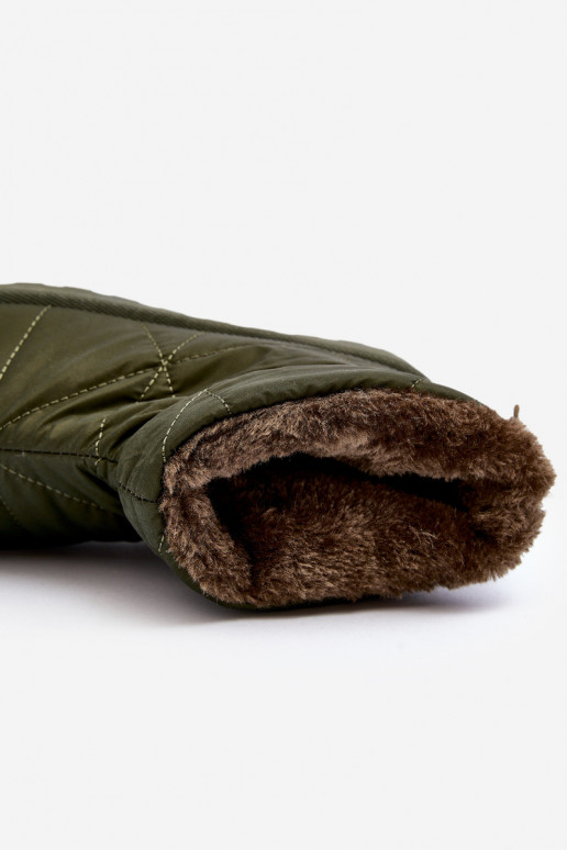 nööpidega lumesaapad   platvormiga Rohelist värvi Fionia