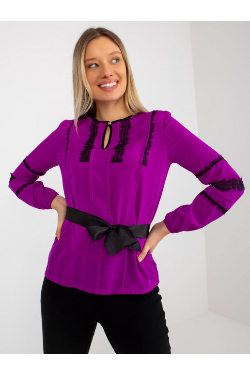 Lilla naiste pidulik pluus pitsi ja...