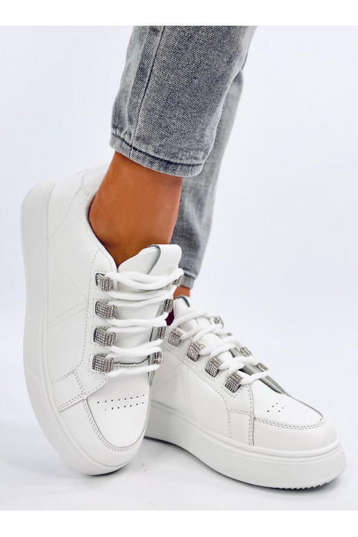 Sneakers tüüpi jalanõud z grubymi sznurówkami SADRI WHITE