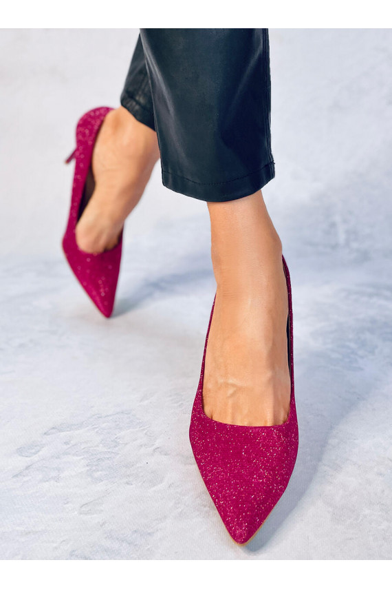 Kõrge kontsaga kingad MAINERI tumeroosad värvi ROES