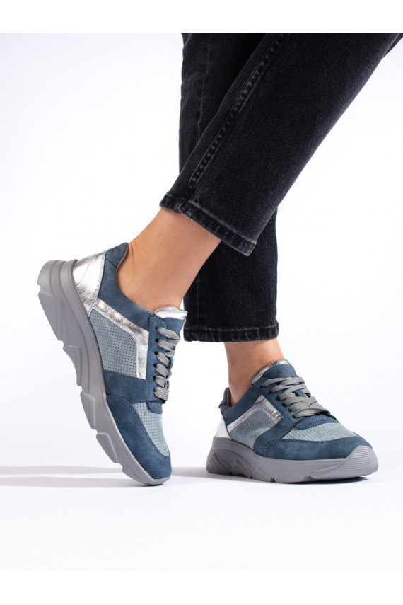 Sinist värvi naiste kingad  