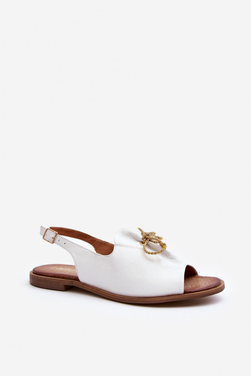 Zazoo 2898   Madalad sandaalid valget värvi