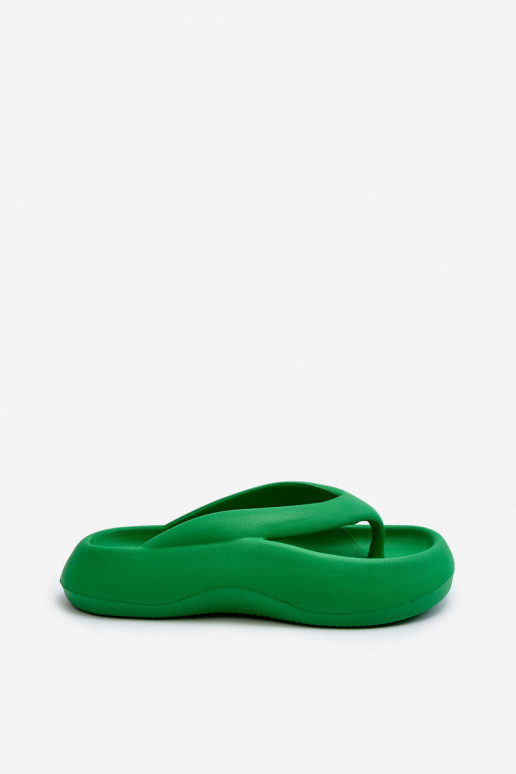 Kerged sussid moodsad varbavahe-sandaalid Rohelist värvi Roux