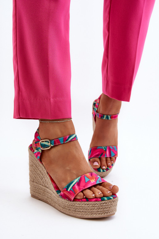  Platvormiga sandaalid  tumeroosad värvi Anihazra