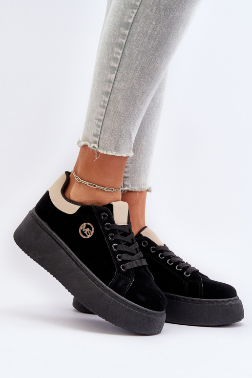 Sneakers tüüpi jalanõud   platvormiga mustad Eshen