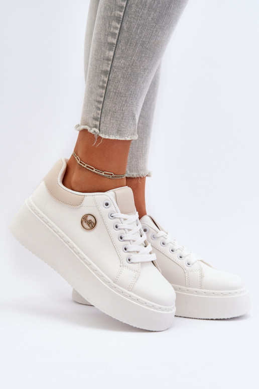 Sneakers tüüpi jalanõud   platvormiga valget värvi Eshen