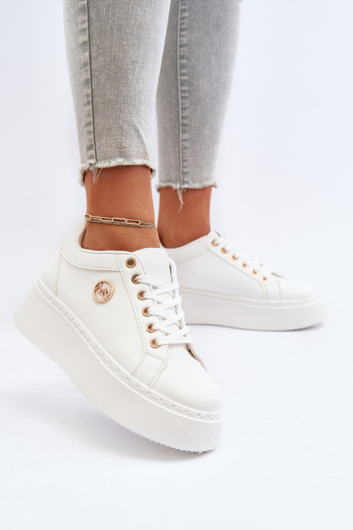  Sneakers tüüpi jalanõud   platvormiga valget värvi Telirra