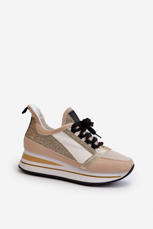   Sneakers tüüpi jalanõud   läikivad Kuldset värvi Rafani