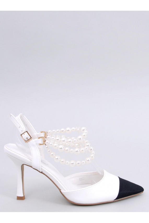 Kingad pärlitest kaunistustega HARMONY WHITE