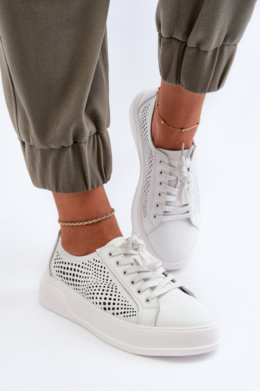   Sneakers tüüpi jalanõud   platvormiga valget värvi S.Barski LR505