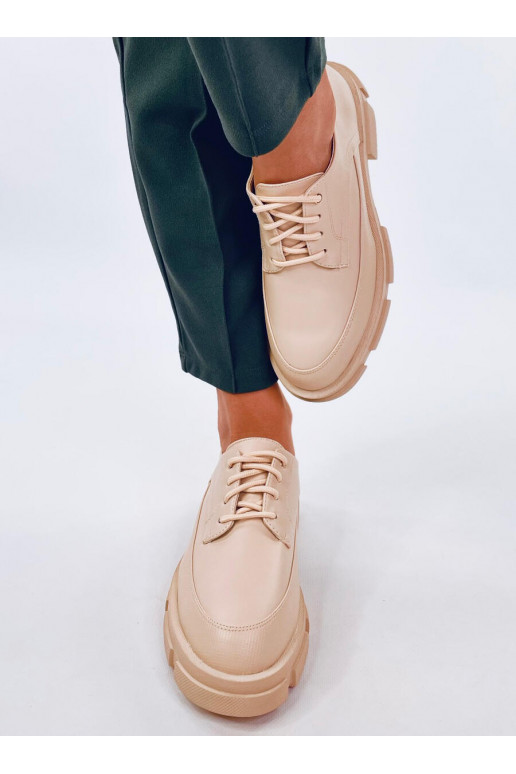 Mokassiinid tõstetud tald UNNA BEIGE Mokassiinid tõstetud tald UNNA BEIGE