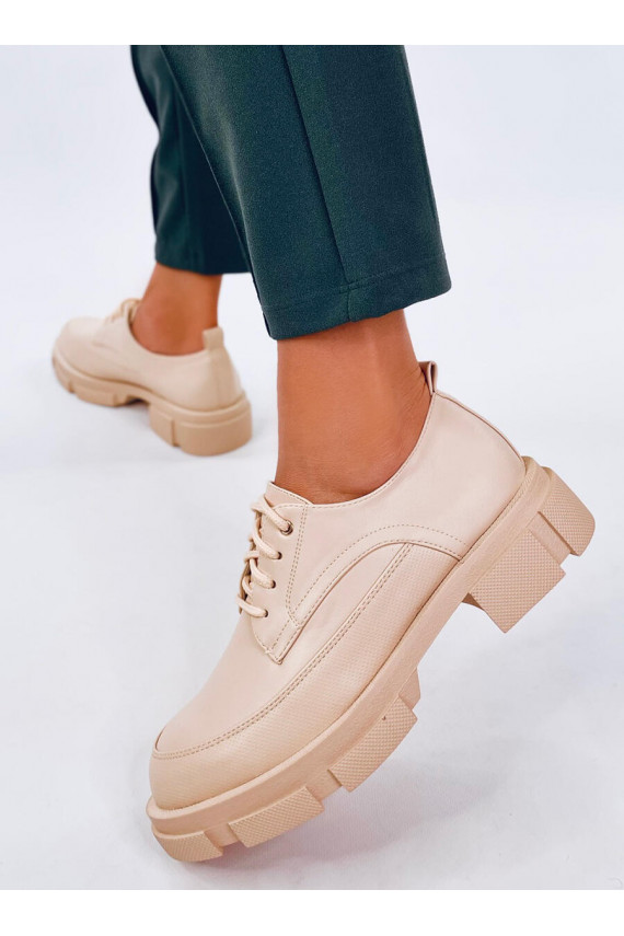 Mokassiinid tõstetud tald UNNA BEIGE