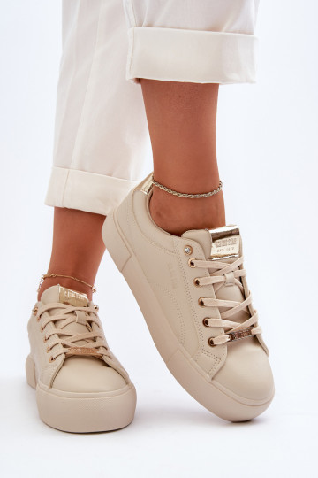 Sneakers tüüpi jalanõud Big Star NN274210 beeži värvi 2