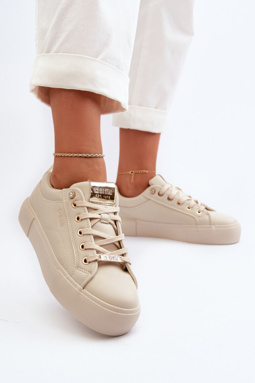 Sneakers tüüpi jalanõud Big Star beeži värvi