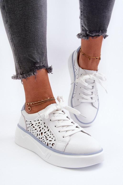  Sneakers tüüpi jalanõud   platvormiga   valget värvi Peilaeno