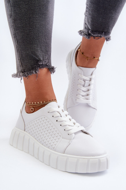   Sneakers tüüpi jalanõud   platvormiga valget värvi Eselmarie