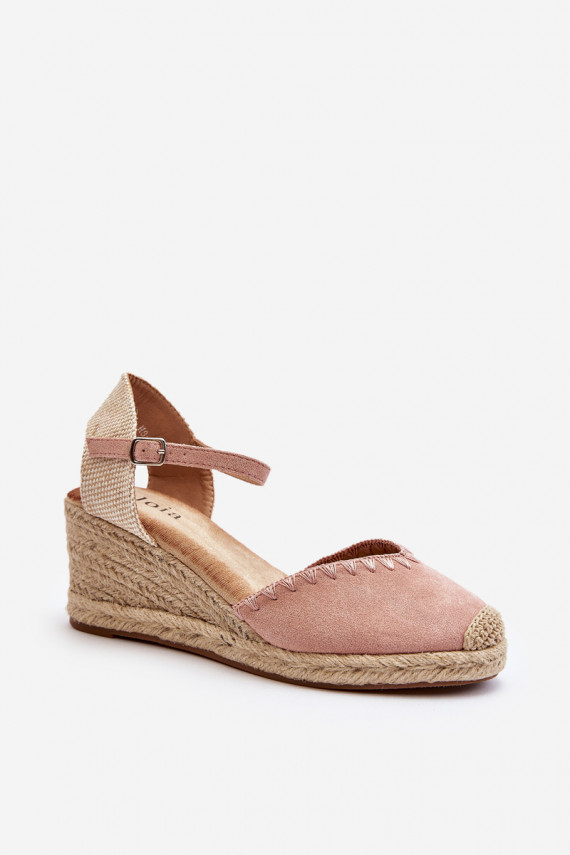 Seemisnahast kingad espadrillid Tumeroosad värvi Raylin