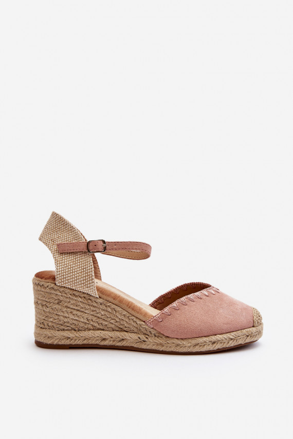 Seemisnahast kingad espadrillid Tumeroosad värvi Raylin