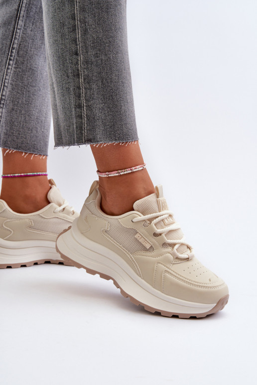 Sneakers tüüpi jalanõud HI-POLY SYSTEM Big Star beeži värvi
