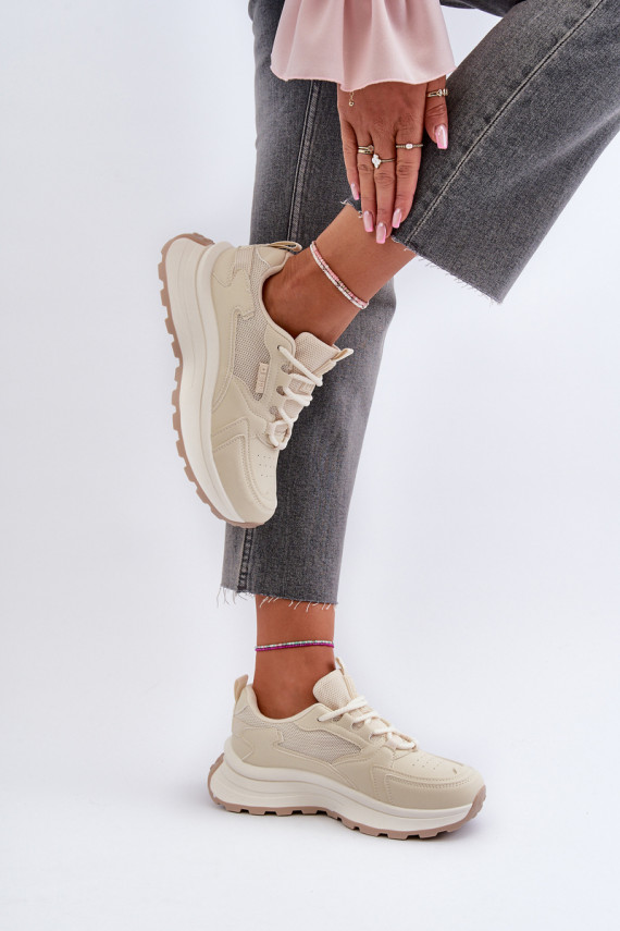 Sneakers tüüpi jalanõud HI-POLY SYSTEM Big Star beeži värvi