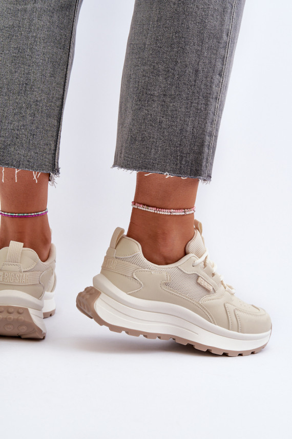 Sneakers tüüpi jalanõud HI-POLY SYSTEM Big Star beeži värvi