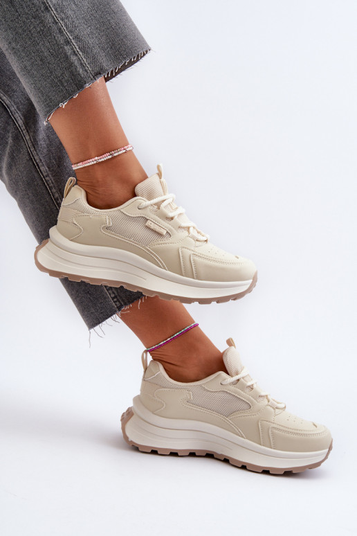Sneakers tüüpi jalanõud HI-POLY SYSTEM Big Star beeži värvi