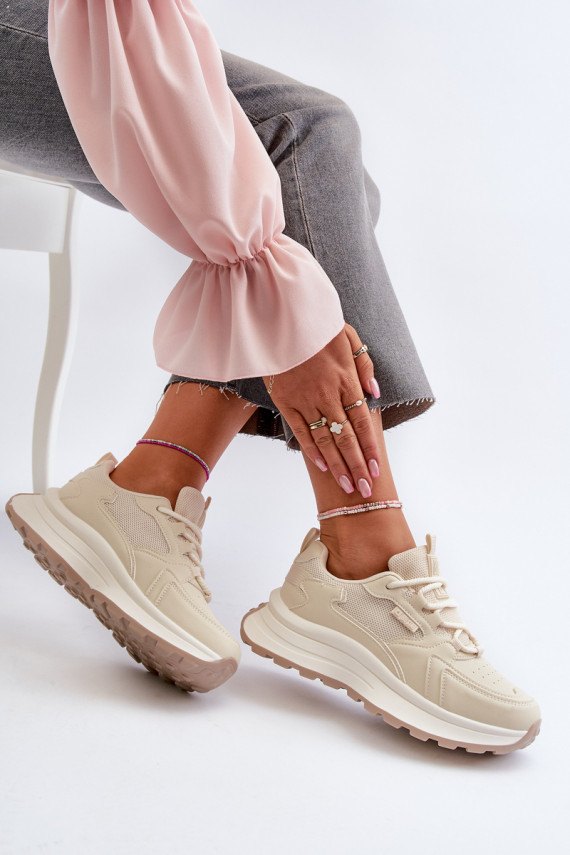 Sneakers tüüpi jalanõud HI-POLY SYSTEM Big Star beeži värvi