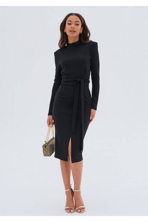 Lucia - Musta värvi MIDI kleit