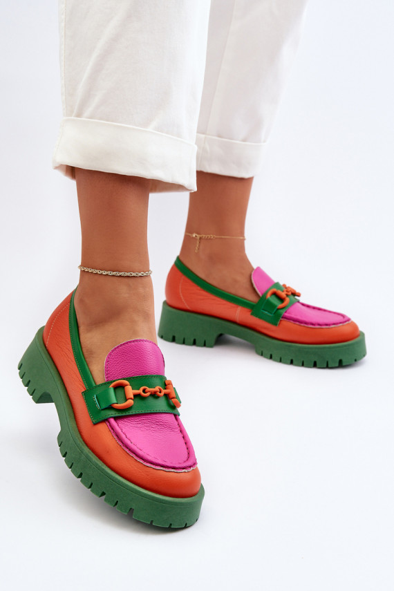 Mokassiinid     kaunistustega CheBello 4444 oranži värvi