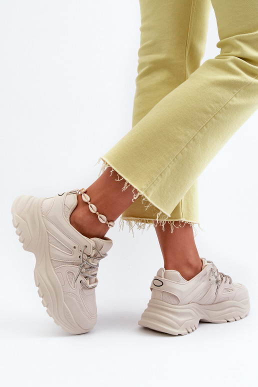 Sneakers tüüpi jalanõud beeži värvi Relissa