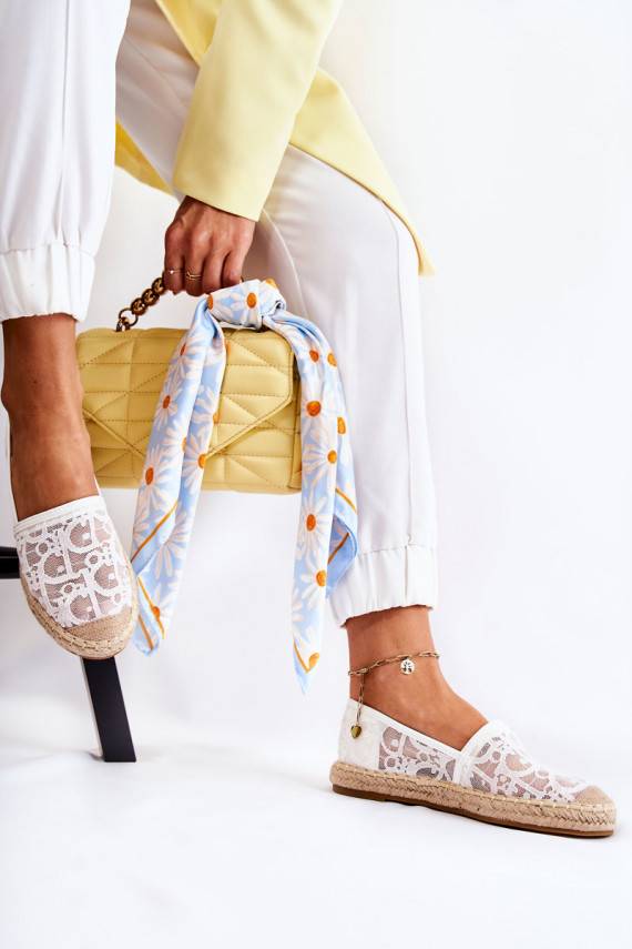 Klassikalise mudeli espadrillid valget värvi Catris